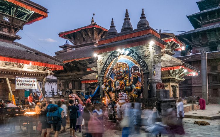 Ciekawostki o Nepalu - Kaal Bhairav w Katmandu